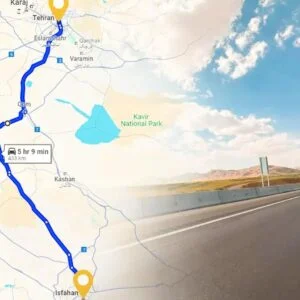 فاصله تهران تا اصفهان