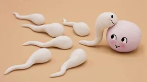 دست آغشته به اسپرم