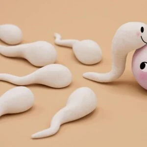 دست آغشته به اسپرم