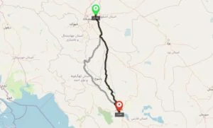 فاصله اصفهان تا شیراز